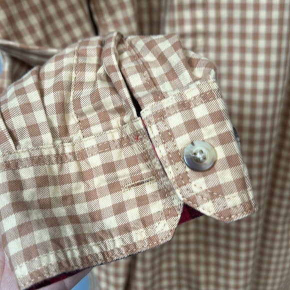 Braeval Shirt Mens Extra Large Tiera Gun Check Cotton Long Sleeve Patch L - Picture 11 of 14